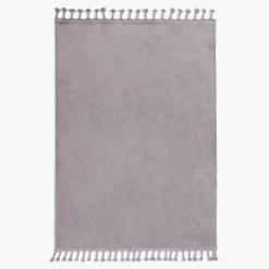 Dywan z frędzlami szary PULLY 160x230 cm