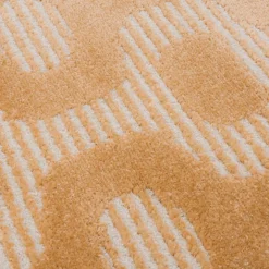 Dywany Z Krótkim Włosiem| Dywan z geometrycznym wzorem pomarańczowy BRELA 200x290 cm