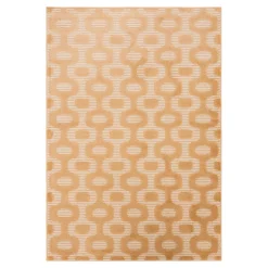 Dywan z geometrycznym wzorem pomarańczowy BRELA 160x230 cm