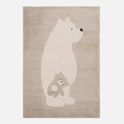 Dzieci inny Dywan z niedźwiadkiem kremowy KIDY 160x230 cm