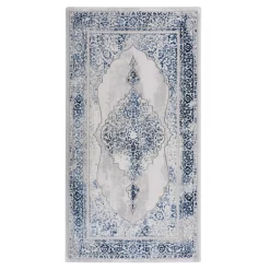 Dywan z orientalnym wzorem niebieski KAREN 80x140 cm
