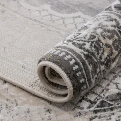 Chodniki|Dywany Z Krótkim Włosiem| Dywan z orientalnym wzorem szary ALMERA 80x140 cm