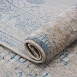 Dywany Z Krótkim Włosiem| Dywan z orientalnym wzorem niebieski ALMERA 160x220 cm