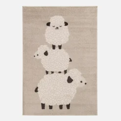 Dzieci inny Dywan z owieczkami kremowy KIDY 200x290 cm