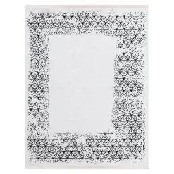 Dywany Z Krótkim Włosiem| Dywan z połyskiem biały KASHMIR 120x170 cm