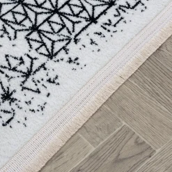 Dywany Z Krótkim Włosiem| Dywan z połyskiem biały KASHMIR 120x170 cm