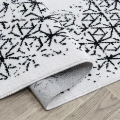 Dywany Z Krótkim Włosiem| Dywan z połyskiem biały KASHMIR 120x170 cm