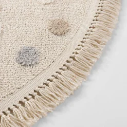 Dzieci inny Dywan z tęczą ciemny kremowy CLUDI 120 cm