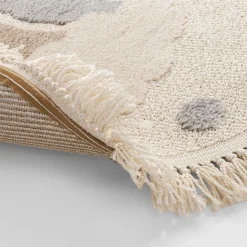 Dzieci inny Dywan z tęczą ciemny kremowy CLUDI 120 cm