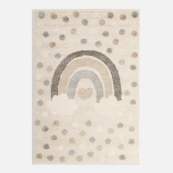 Dywany Dziecięce|Dywany|inny Dywan z tęczą ciemny kremowy CLUDI 160x230 cm