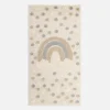 Dzieci inny Dywan z tęczą jasny kremowy CLUDI 80x150 cm