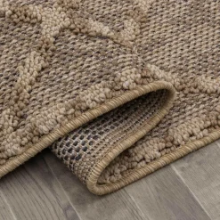 Dywan zewnętrzny beżowe romby BOUCLE 160x230 cm