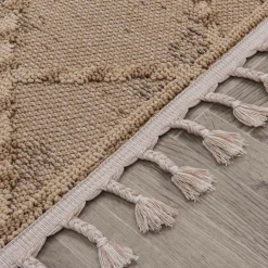 Dywan zewnętrzny beżowe romby BOUCLE 160x230 cm