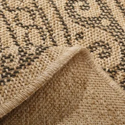 inny Dywan zewnętrzny COMILLA, ornament, beżowo-czarny, 120 cm