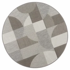 Dywany Zewnętrzne|Dywany Zewnętrzne| Dywan zewnętrzny geometryczny okrągły ROTA 120 cm