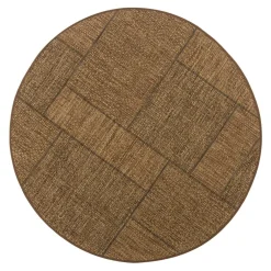 Dywany Zewnętrzne|Dywany Zewnętrzne| Dywan zewnętrzny okrągły geometryczny YUTA 120 cm