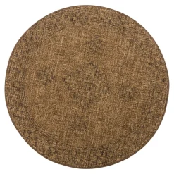 Dywany Zewnętrzne|Dywany Zewnętrzne| Dywan zewnętrzny okrągły w romby YUTA 120 cm