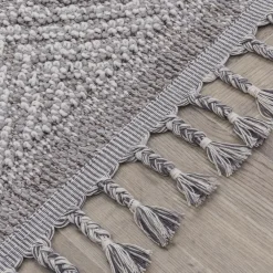 Dywany Zewnętrzne|Dywany Zewnętrzne| Dywan zewnętrzny szary karo BOUCLE 120x170 cm