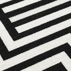 Dywan zewnętrzny z czarnym wzorem STIARNA 80x150 cm