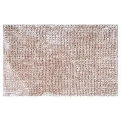 Dywany Do Prania W Pralce|Dywaniki Łazienkowe| Dywanik łazienkowy beżowy CHENILLE 40x60 cm