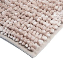 Dywany Do Prania W Pralce|Dywaniki Łazienkowe| Dywanik łazienkowy beżowy CHENILLE 60x90 cm