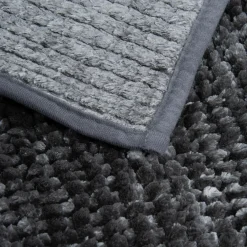 Dywany Do Prania W Pralce|Dywaniki Łazienkowe| Dywanik łazienkowy ciemnoszary CHENILLE 50x80 cm