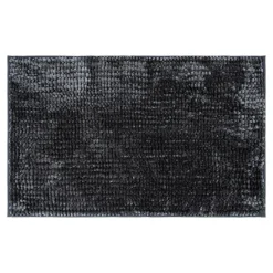 Dywany Do Prania W Pralce|Dywaniki Łazienkowe| Dywanik łazienkowy ciemnoszary CHENILLE 40x60 cm