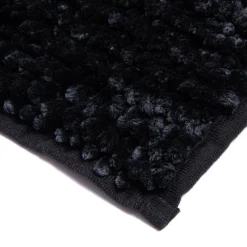 Dywanik łazienkowy czarny CHENILLE 50x80 cm