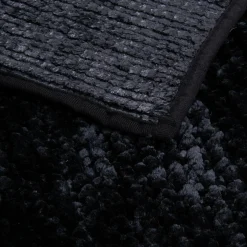 Dywanik łazienkowy czarny CHENILLE 60x90 cm