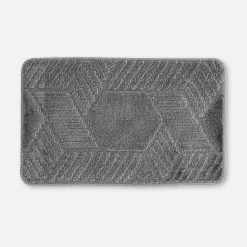inny Dywanik łazienkowy geometryczny szary SIENA 50x80 cm