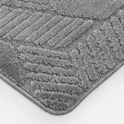 inny Dywanik łazienkowy geometryczny szary SIENA 50x80 cm