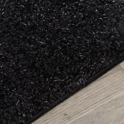 Dywaniki Łazienkowe|Dywaniki Łazienkowe| Dywanik łazienkowy GLAM CZARNY 60x100 cm