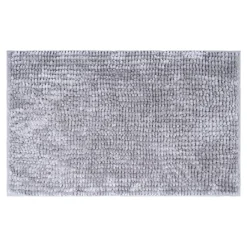 Dywanik łazienkowy jasnoszary CHENILLE 40x60 cm