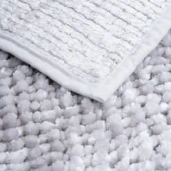 Dywanik łazienkowy jasnoszary CHENILLE 40x60 cm