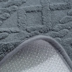inny Dywanik łazienkowy NORDIC, ciemnoszary, 50x80 cm