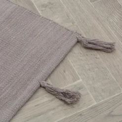 Dywaniki| Dywanik boho szary BORG 50x80 cm