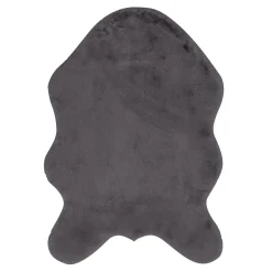 Dywanik ciemnoszary sztuczne futro FUTRZAK 60x90 cm