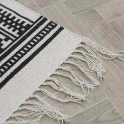 Dywaniki| Dywanik czarno-biały SCANDI 50x80 cm