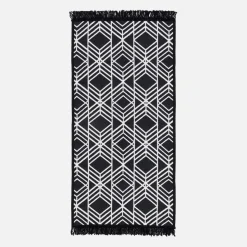 inny Dywanik geometryczny czarno-biały ALBORG 50x80 cm