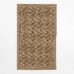 inny Dywanik geometryczny DHAKA, czarno-beżowy, 60x100 cm