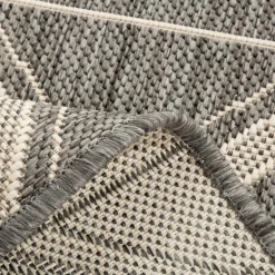 Dywaniki|Dywany Zewnętrzne| Dywanik geometryczny szary JUTA 60x100 cm