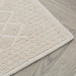 Dywaniki| Dywanik geometryczny w romby kremowy OSLO 50x80 cm