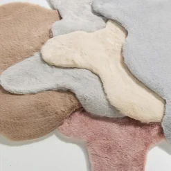 Dzieci inny Dywanik jasnoszary RABBIT FUTRZAK 60x90 cm