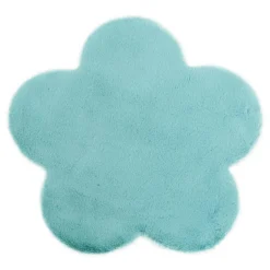 Dywany Dziecięce|Dywany| Dywanik niebieski kwiatek NEBBIA 60x60 cm