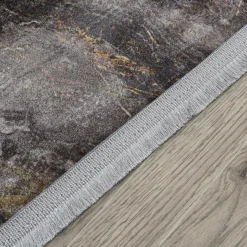 Dywanik połyskujący z frędzlami złoty COSMIC 60x100 cm