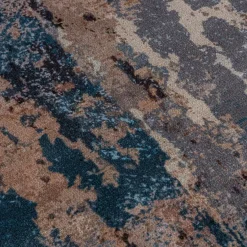 Chodniki|Dywany Z Krótkim Włosiem| Dywanik połyskujący z frędzlami niebieski COSMIC 80x150 cm