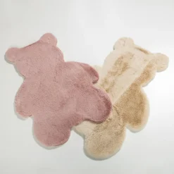 Dzieci inny Dywanik różowy RABBIT BEAR FUNNY 60x90 cm