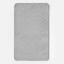 Dywaniki| Dywanik srebrny DOVER 3D 60x100 cm