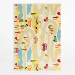 Dzieci inny Dywanik STELLA, ulice, beżowy, 80x100 cm