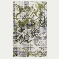 Dywany Zewnętrzne|Dywany Zewnętrzne|inny Dywanik szaro-zielony PRZECIERKA MALTA 60x100 cm